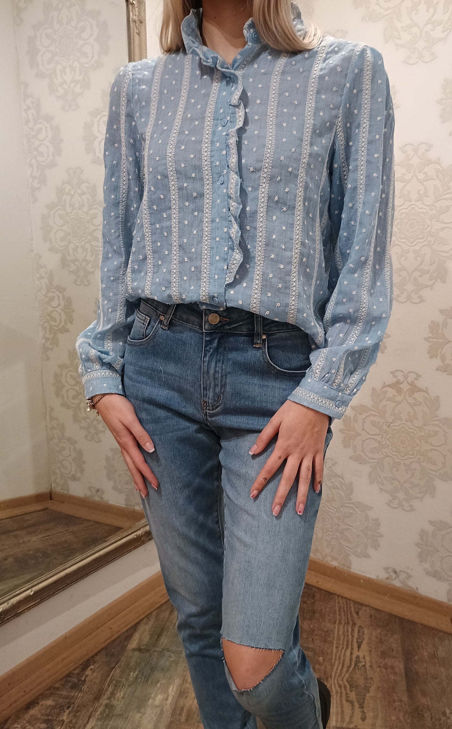 Blouse Bleu ciel