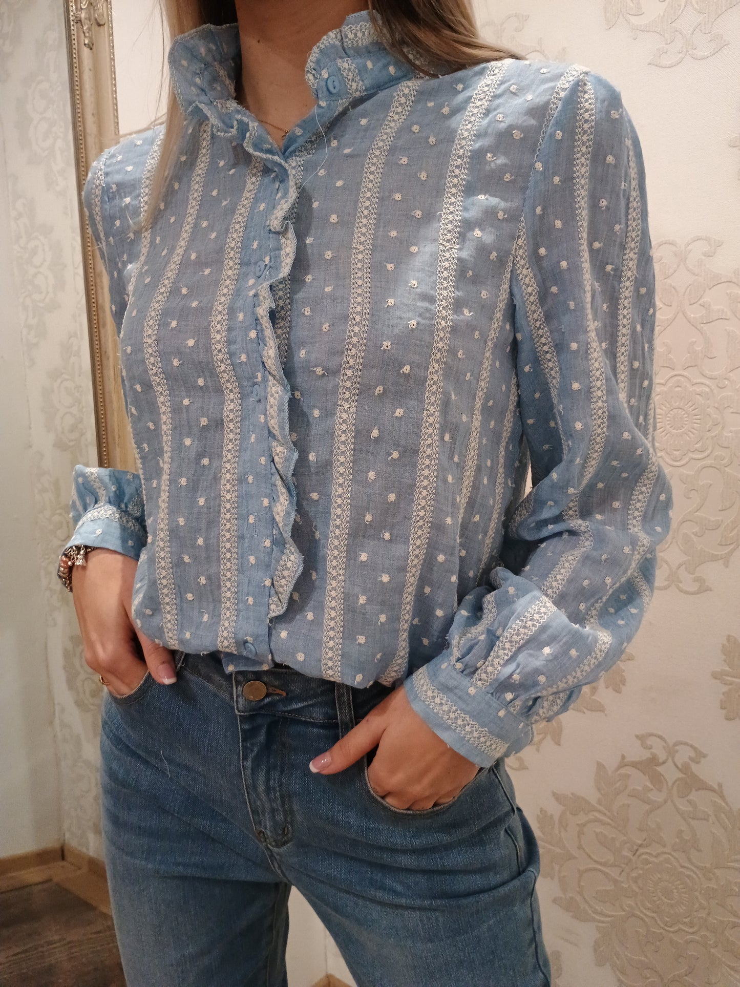 Blouse Bleu ciel